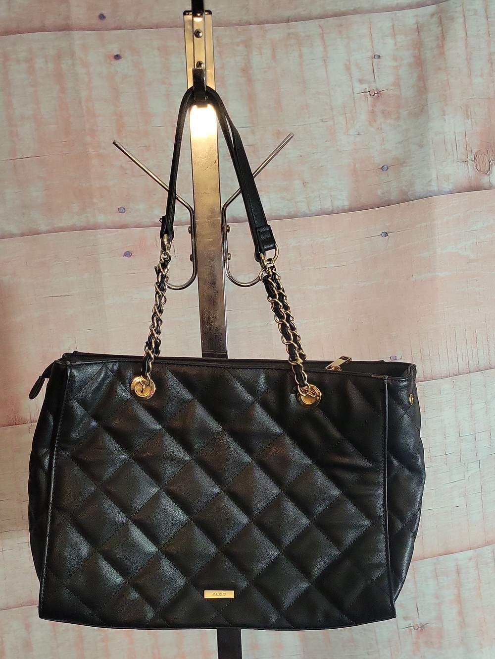 Aldo Black Quilted Purse